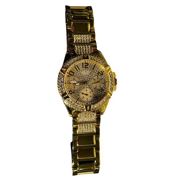 GUESS Unisex Gold-Tone Stainless Steel Bracelet Watch 40mm - Picture 7 of 13